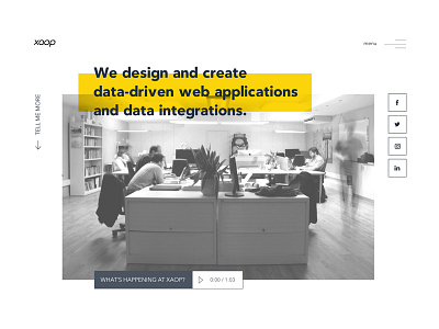 XAOP website redesigned design ui ux website