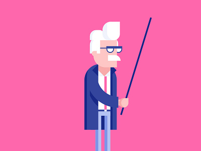 Unio Teacher character flat illustration teacher