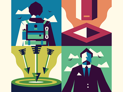 Style Test arrow backpack camping condescending hiking icon people precision suit target