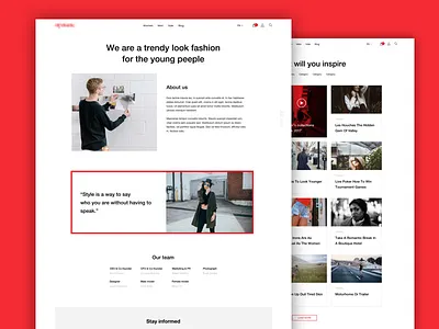 Fashion eshop about blog eshop fashion store ui ux webdesign