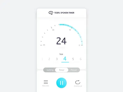 Daily UI #014 Countdown Timer daily ui timer toefl ui ux