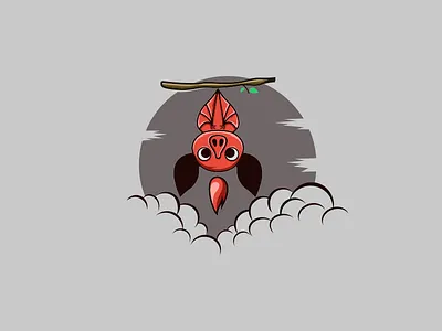 Bat Roket coreldraw ilustrator logo