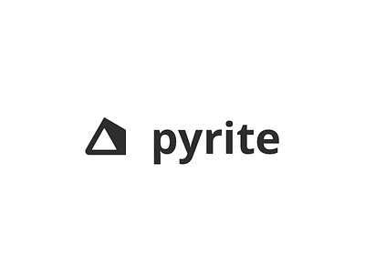 Pyrite Logo arrow clean logo minimalistic simple technology