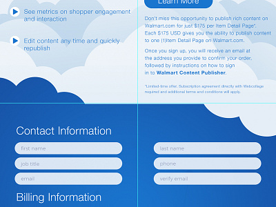 Sign Up Form Field Balance and Symmetry balance billing blue clouds contact information flat design form field sign in form sign up form sky symmetry