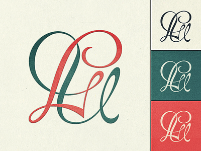 »LU« Monogram lettering monogram typo