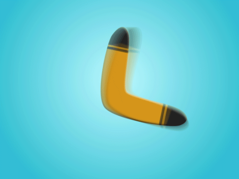 Boomerang Slow after bavel boomerang curves efeccts mate rotation shape slow