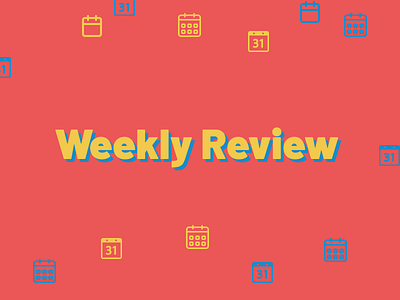 Weekly Review Rebound getting things done gtd omnifocus poster productivity weekly review