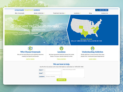 Crossroads Treatment Centers Website design ui ux website