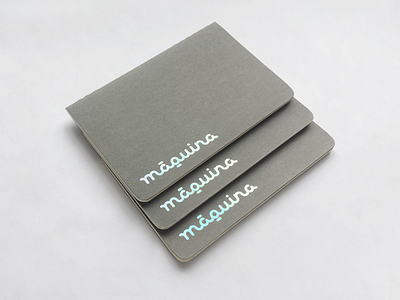 Maquina branding foil grey holographic moleskine notebook print technology