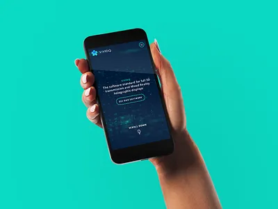 Responsive Design: VividQ design dev hologram holographic holography software tech technology ui ux web website