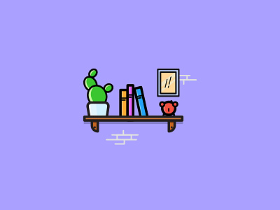 Shelves creative design dribbble icon illustration shelves simple vector