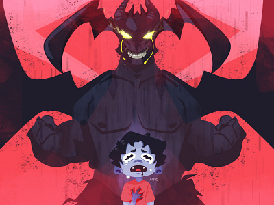 Crybaby akira anime art artoftheday crybaby devilman digital fanart netflix photoshop vector zat3am