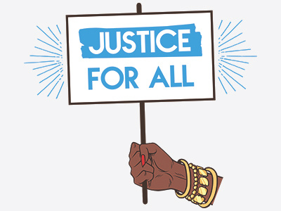 Justice For All justice mlk protest sign