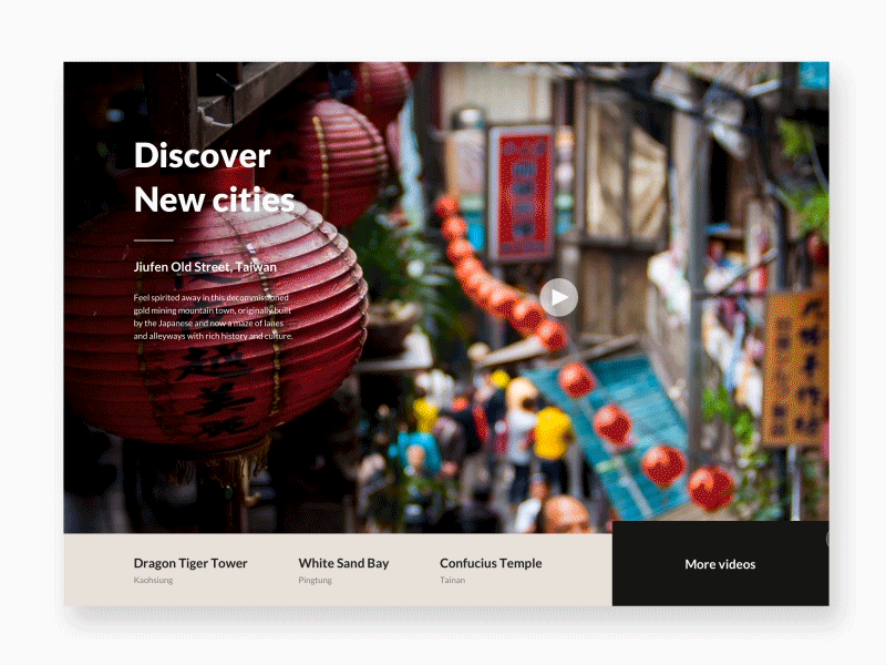 Travelfun transitions travel ui ux