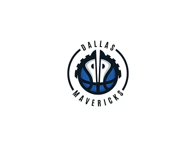 Dallas Mavericks Logo Design ball basketball brand dallas design horse horses icon identity logo mavericks nba