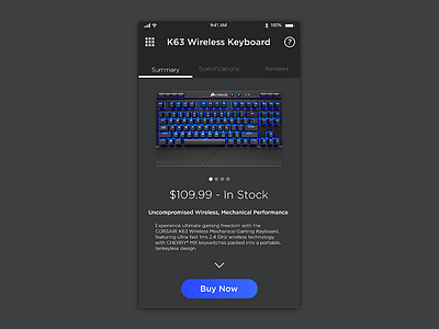 Daily UI Day 096 - In Stock daily ui dailyui in stock keyboard ui user interface