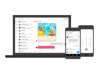 Google Voice redesign google google voice