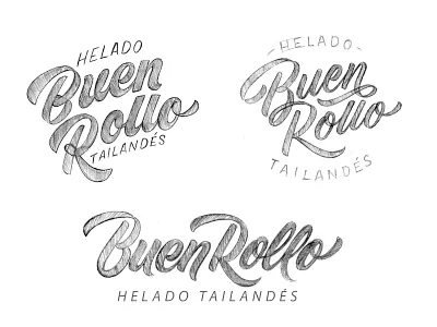 Buen Rollo argentina buenos aires handlettering ice cream ice cream shop lettering logo logo design logotype sketch