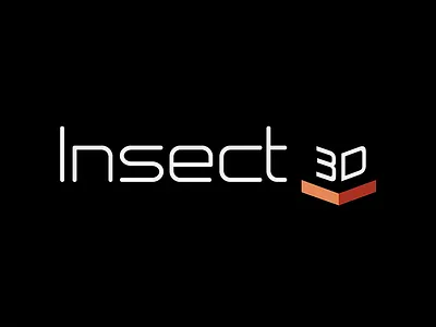 Insect 3D Logo clean corporate design dark logo logo design minimal simple