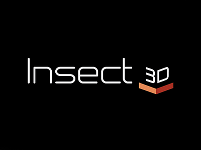 Insect 3D Logo clean corporate design dark logo logo design minimal simple