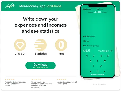 Daily UI 003. Landing page app app page daily ui 003 iphone x landing page money