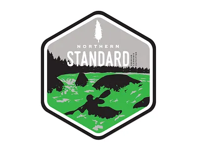 Kayaking illustration kayak silhouette sticker