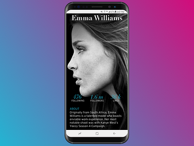 Daily UI (6/100): User Profile dailyui