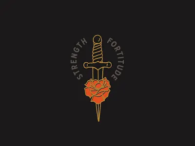 I'd rather die on my feet, than live on my knees. badge design graphic design illustration typography