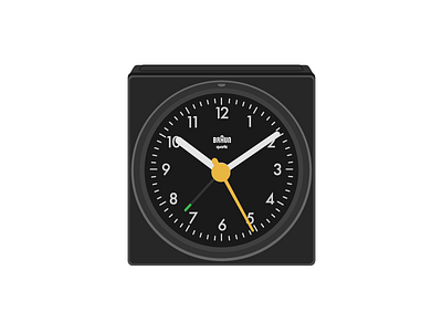 Braun AB1 1987 80s ab1 alarm braun clock dieter rams vector vector art