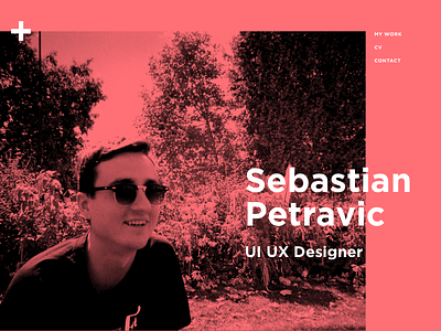 Personal website idea blocky clean colour modern portfolio simple ui ux