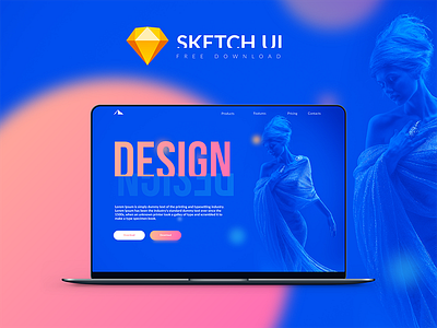 free Sketch ui design ui web