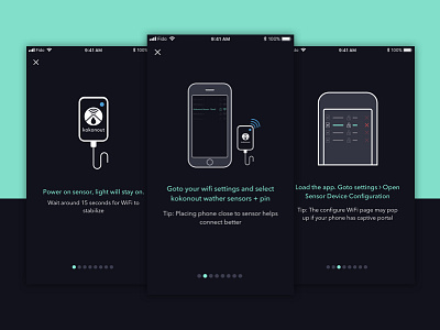 Kokonaut - Onboarding Screen onboarding screen setup screen tutorial sceen walkthrough screen