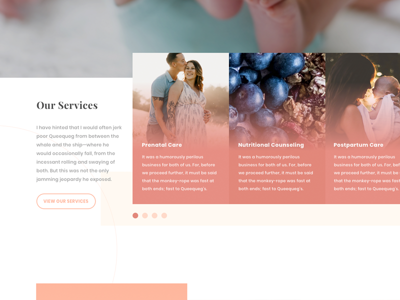 Example of Services Slider
