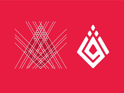 Quro Studio Logogram concept design icon logo logobrand logogram q quro red sketch