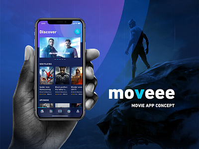 Movie mobile app | Shot 06 booking booking app eticket ios iphonex movie movie app newsfeed samsung s8 uiux