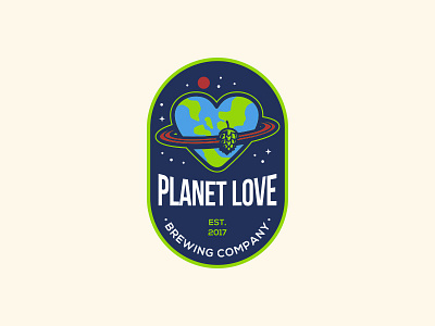 Planet Love Brewing beer brewing craft beer logo love planet planet love