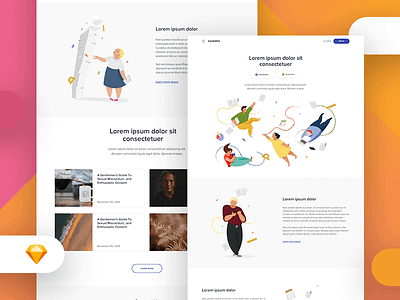 Kanmra - Personal Blog blog ecommerce kit minimal news personal template ui writers