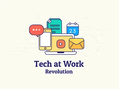 Article Cover Design avatar calendar character computer designer email flat illustration icons notes outline illustration work