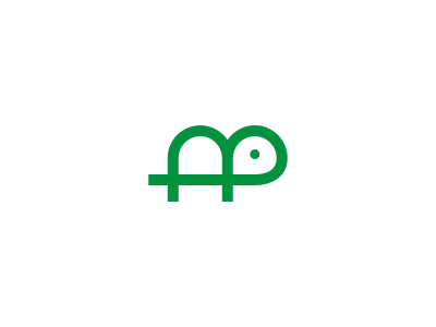 Turtle animal archive green logo minimal simple symbol turtle