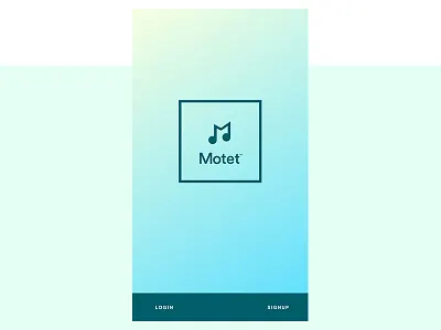 Motet™ Music App - Brand Identity & UI Design app brand design development frontend identity javascript music spotify startup ui ux