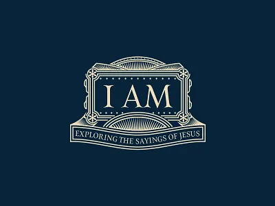 Church Sermon Series badge church elegant god identity jesus line lines series sermon