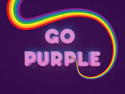 Spirit Day-Inspired Text illustrator rainbow spirit day text tutorial vector