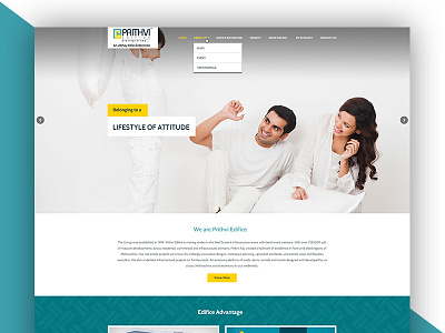 Prithvi Edifice graphic design logo design ui design ux design website design