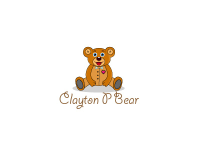 Clayton P Bear charakter logo