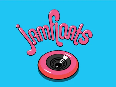 Jamfloats float inflatable pool rubber speaker tube woofer