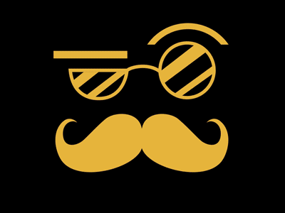 Lathrop Dribbble Debut classy debut dribbble lathrop logo mustache pink