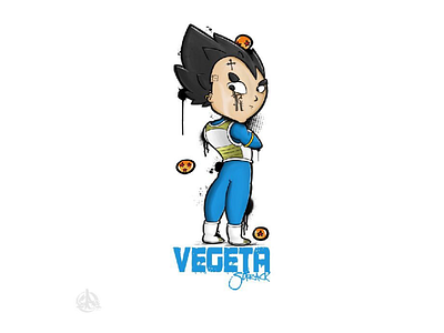 ⚡️ V Ę G Ė T Ā G A N G Z’ ⚡️ art character dbz design dragonball drawing fanart illustration photoshop procreate tattoo vegeta