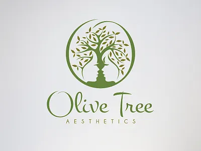 Cosmetics Logo Design aesthetics cosmetics female natural negative space organic tree