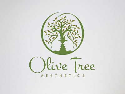 Cosmetics Logo Design aesthetics cosmetics female natural negative space organic tree