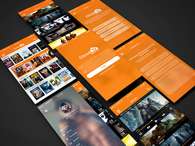 CloudTv Movie App app cinema concept iosapp movie simple streaming ticket